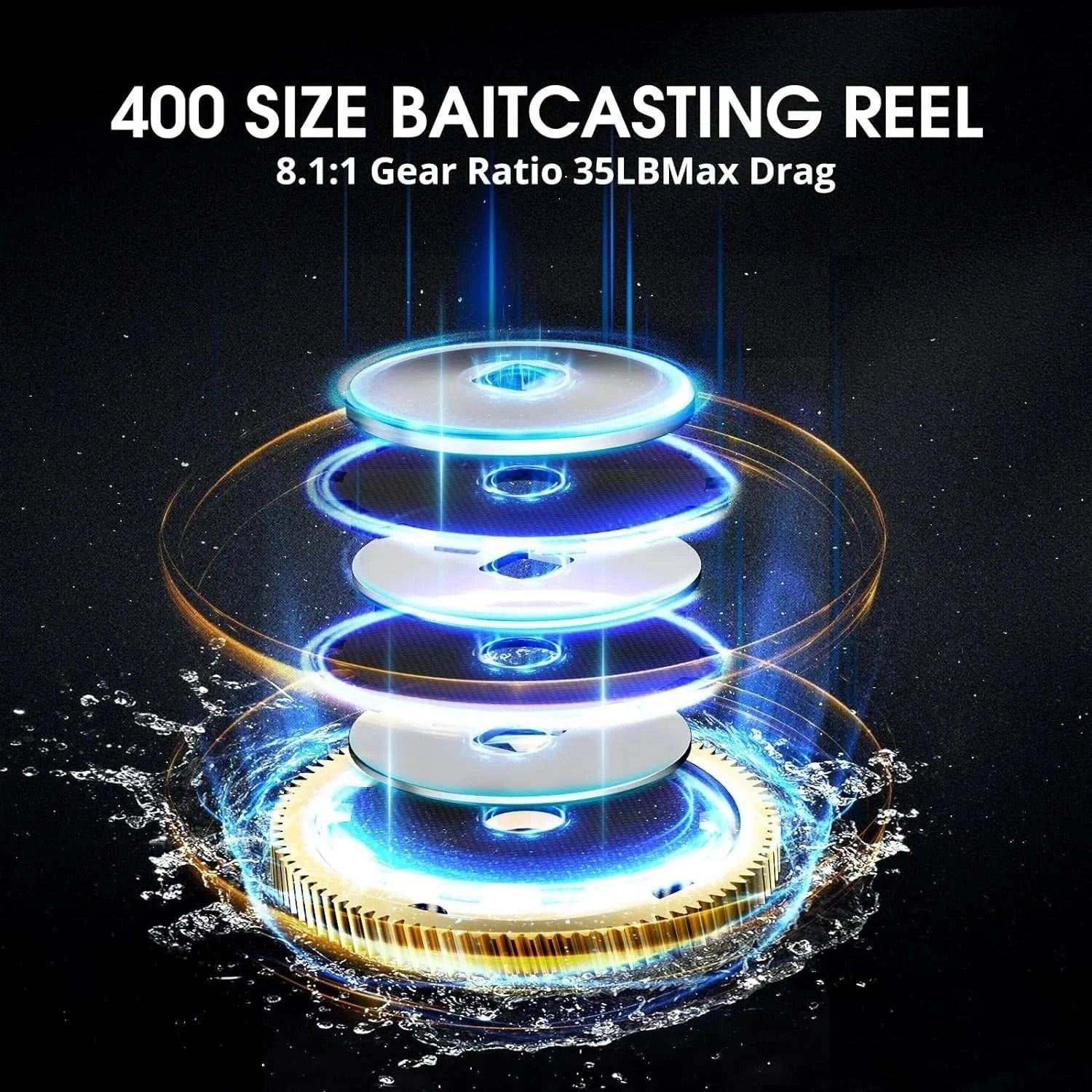 Alijoz 400 Baitcaster Fishing Reel 38